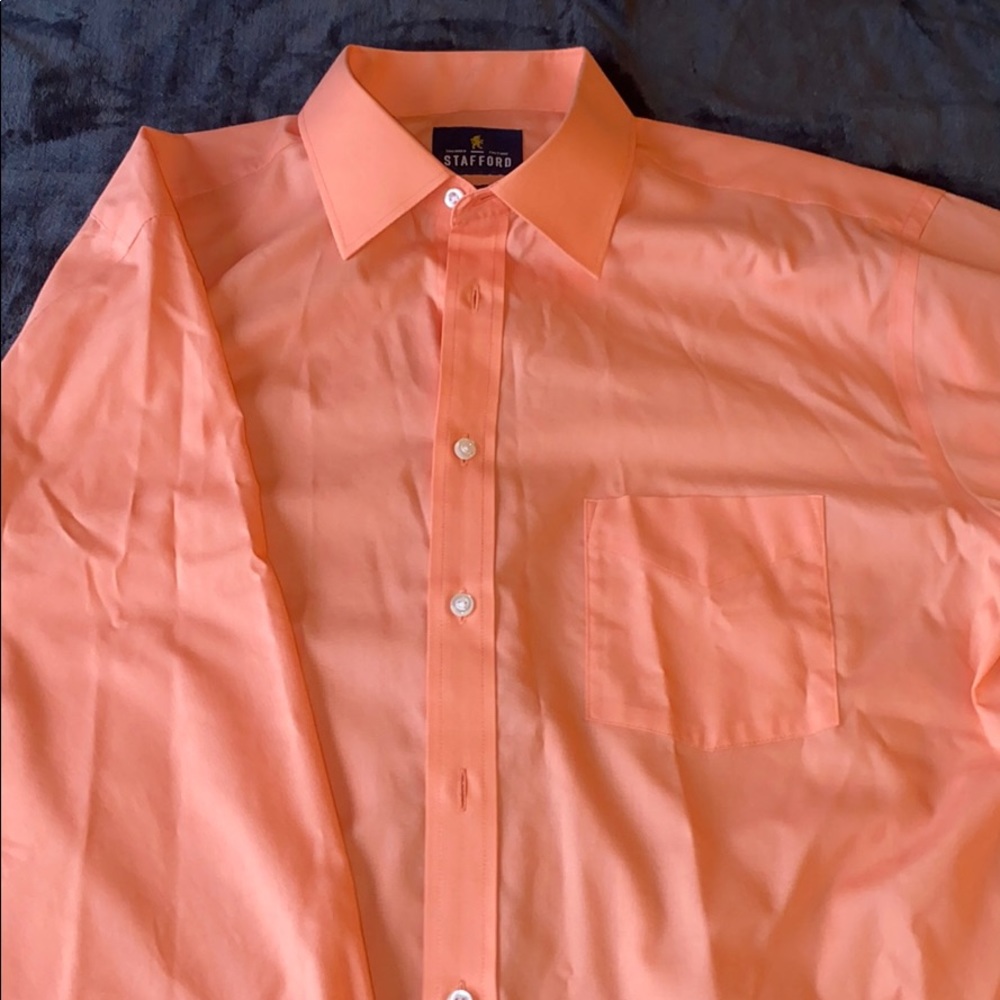 Stafford Dress Shirt Regular Fit (L 16-16.5 34-35)